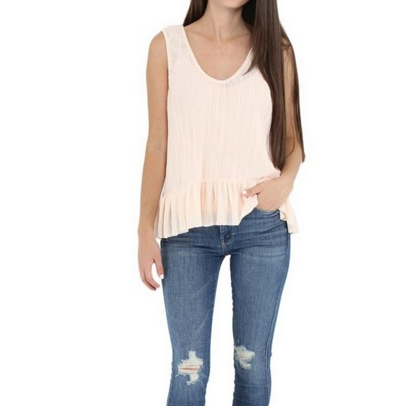 Anthro Michael Stars Accordion Flounce Peplum M - Picture 2 of 8